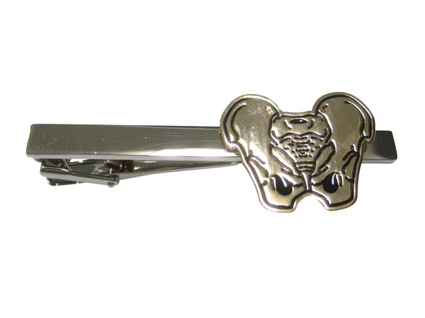 Gold Toned Anatomical Pelvis Tie Clip