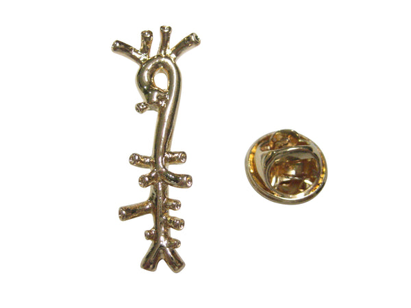 Gold Toned Medical Anatomical Aorta Artery Lapel Pin