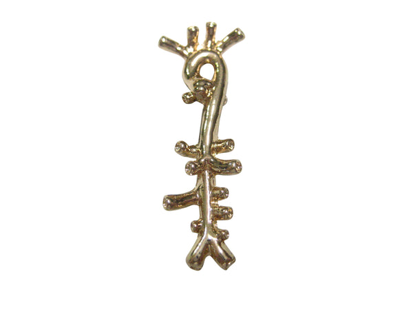 Gold Toned Medical Anatomical Aorta Artery Magnet
