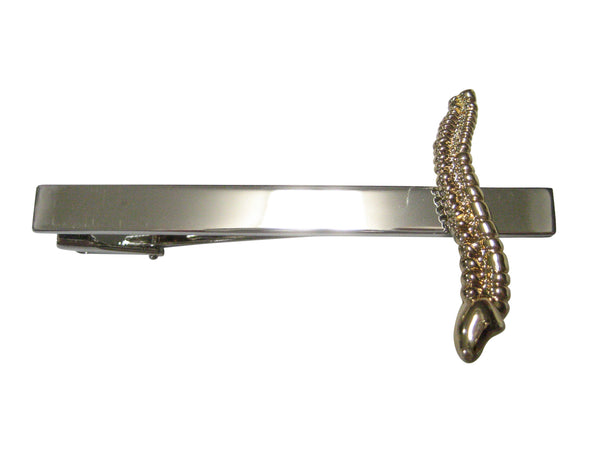 Gold Toned Medical Anatomical Cervical Vertebrae Tie Clip