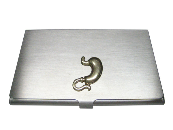 Gold Toned Medical Anatomy Stomach Gastroenterology Business Card Holder