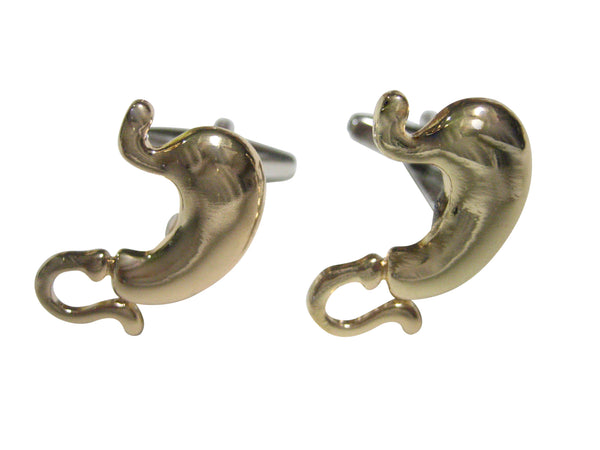 Gold Toned Medical Anatomy Stomach Gastroenterology Cufflinks