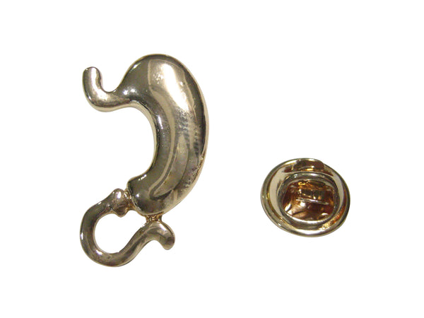 Gold Toned Medical Anatomy Stomach Gastroenterology Lapel Pin