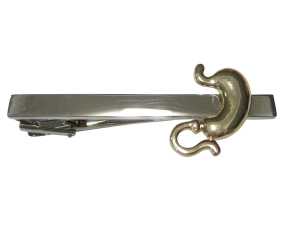 Gold Toned Medical Anatomy Stomach Gastroenterology Tie Clip