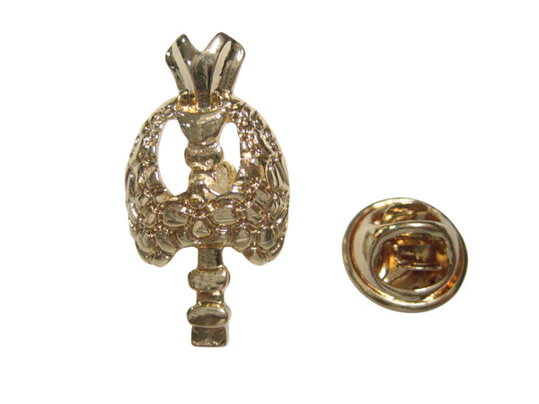 Gold Toned Medical Endocrinology Symbol Lapel Pin