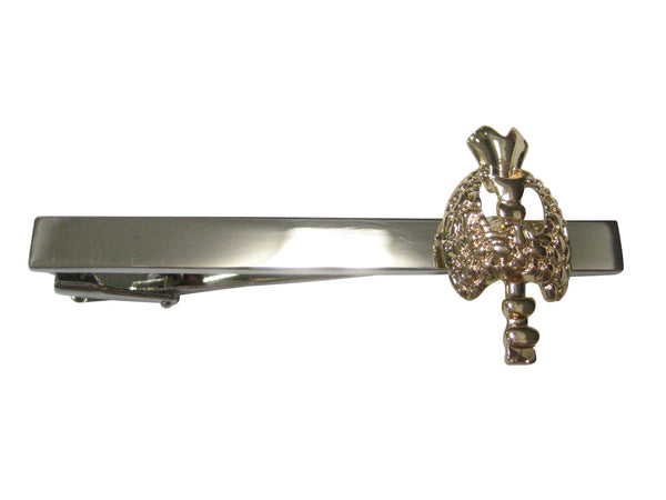 Gold Toned Medical Endocrinology Symbol Tie Clip