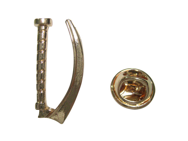 Gold Toned Medical Laryngoscope Lapel Pin