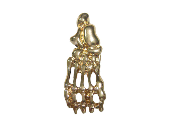 Gold Toned Medical Podiatrist Anatomical Foot Skeleton Magnet