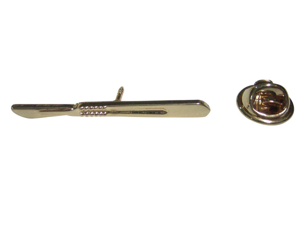 Gold Toned Medical Surgeon Scalpel Knife Lapel Pin