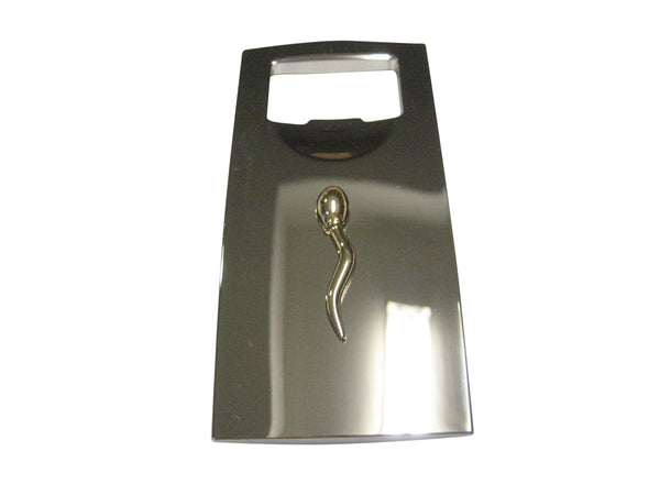Gold Toned Sperm Cell Bottle Opener