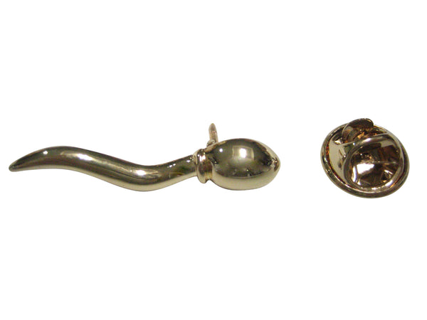 Gold Toned Sperm Cell Lapel Pin