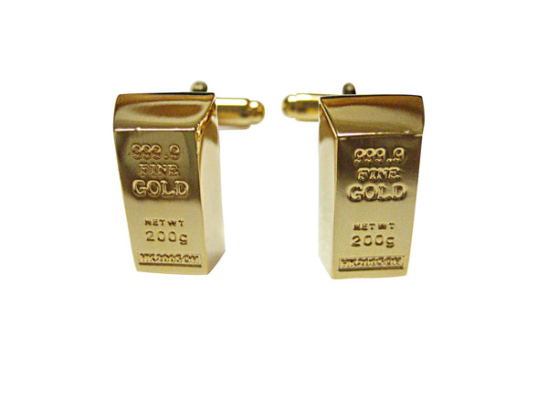 Gold Bar Design Cufflinks