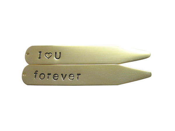 Customizable Gold Plated Collar Stays