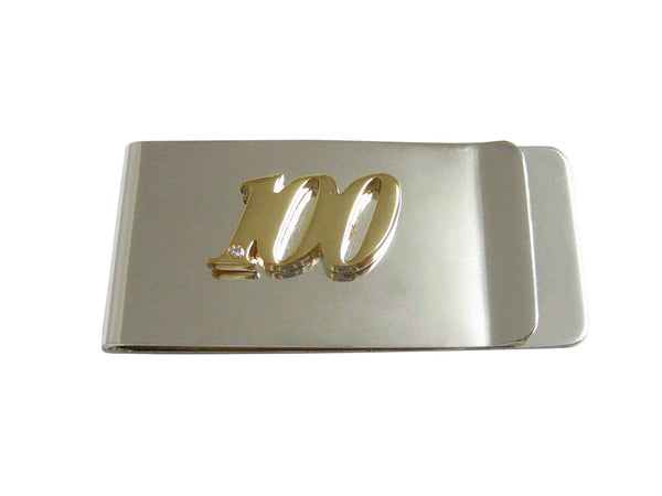 Gold Toned 100 Years Money Clip