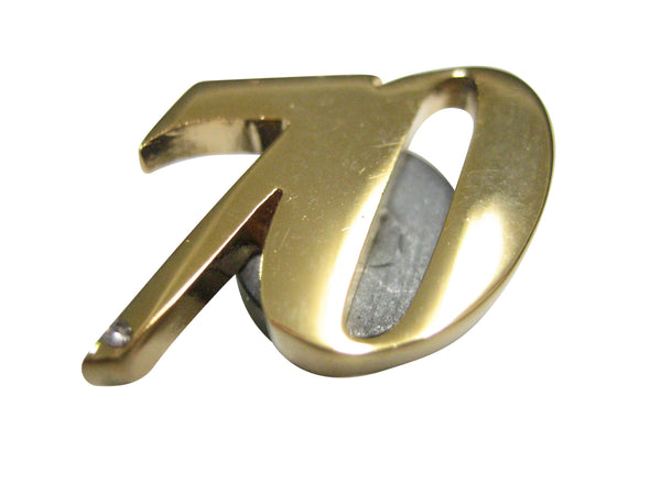 Gold Toned 70 Years Pendant Magnet