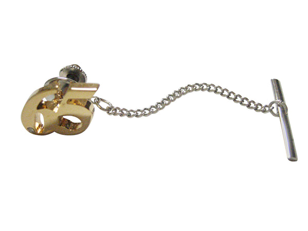 Gold Toned Age 65 Tie Tack