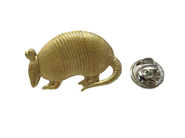 Gold Toned Armadillo Lapel Pin