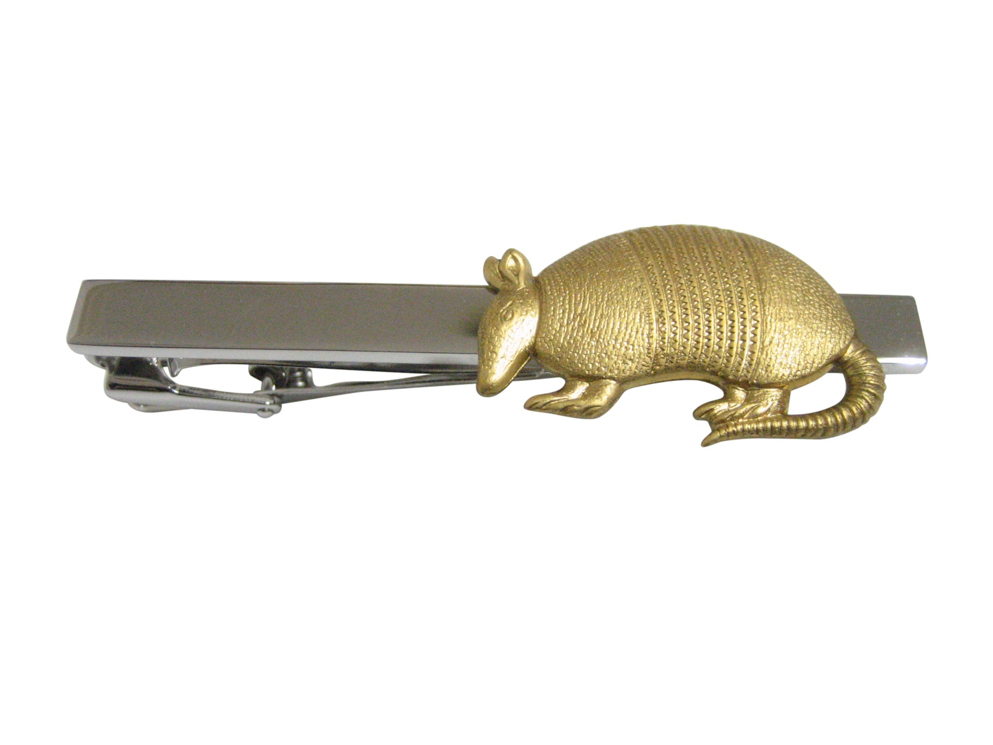 Gold Toned Armadillo Square Tie Clip