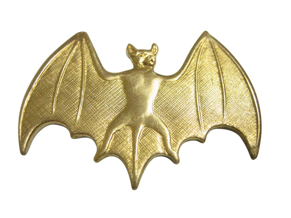 Gold Toned Bat Magnet