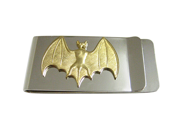 Gold Toned Bat Money Clip