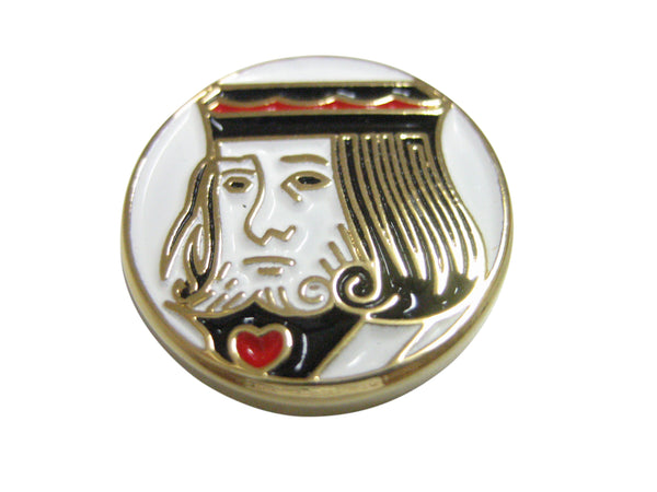 Gold Toned Card Face Pendant Magnet