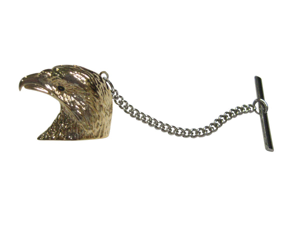 Gold Toned Eagle Bird Head Tie Tack