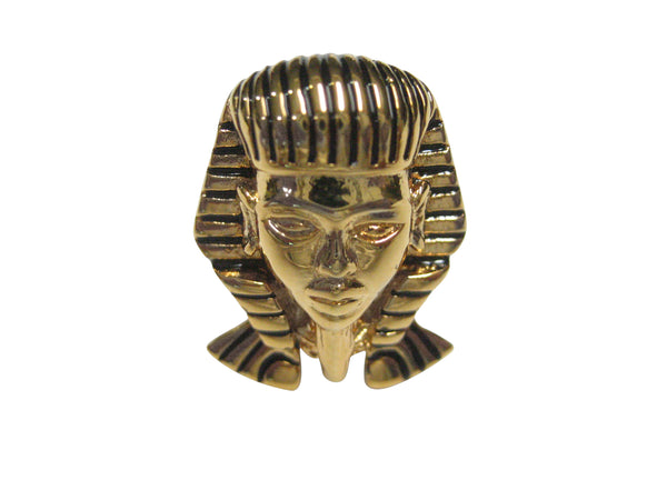 Gold Toned Egyptian King Pharaoh Tut Tutankhamun Adjustable Size Fashion Ring