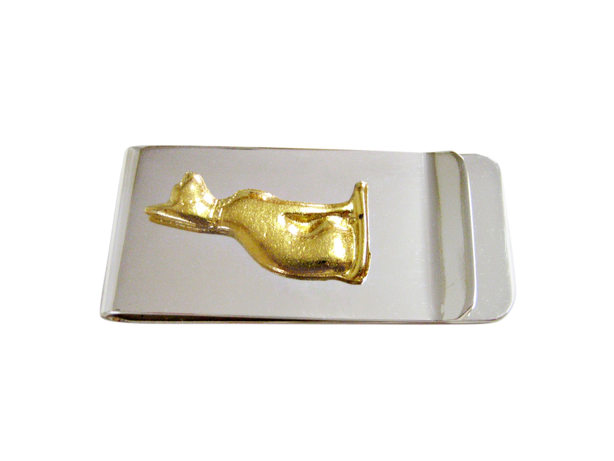 Gold Toned Egyption Cat Money Clip
