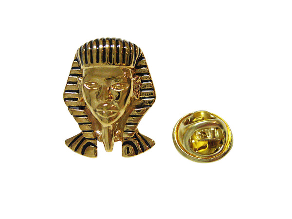 Gold Toned King Tutankhamun Egyption Pharaoh Lapel Pin
