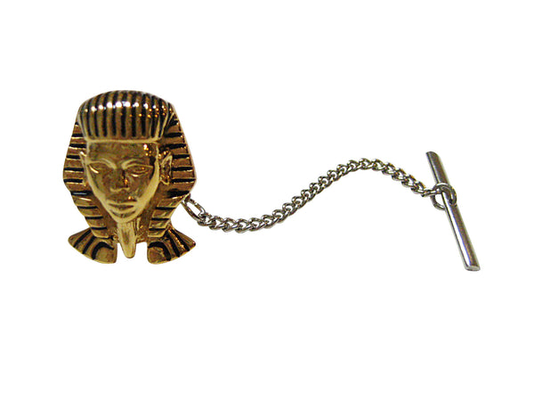 Gold Toned King Tutankhamun Egyption Pharaoh Tie Tack