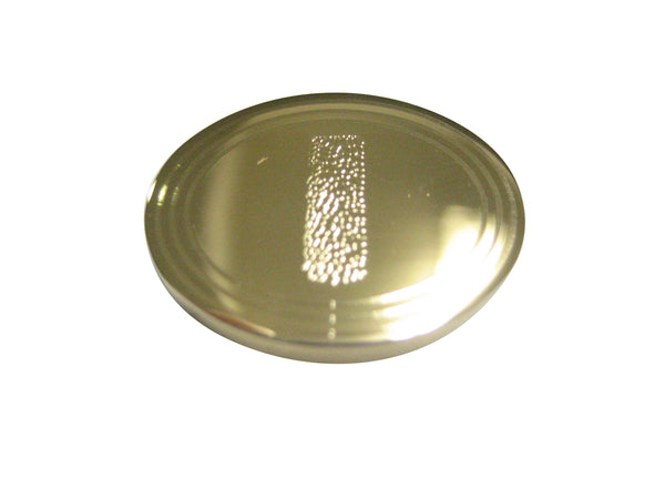 Gold Toned Etched Oval Helical Virus Magnet