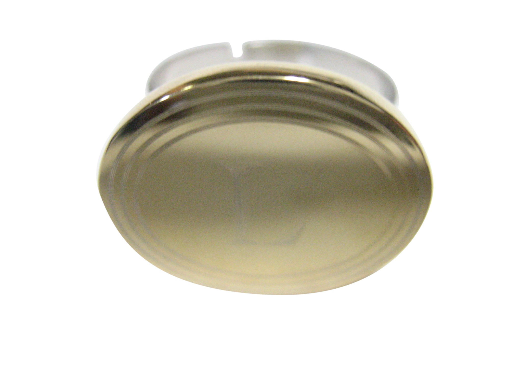 Gold Toned Etched Oval Letter L Monogram Adjustable Size Fashion Ring