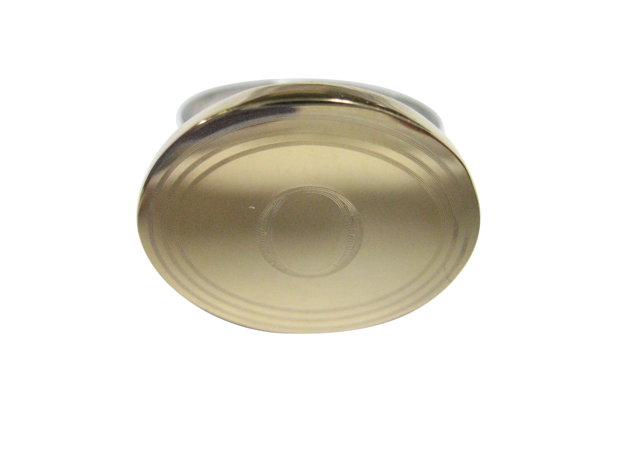 Gold Toned Etched Oval Letter O Monogram Adjustable Size Fashion Ring