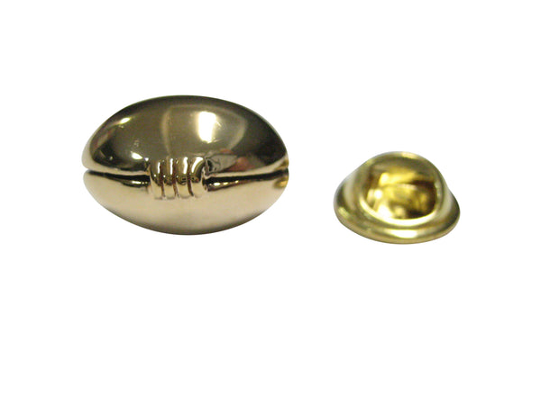 Gold Toned Football Lapel Pin