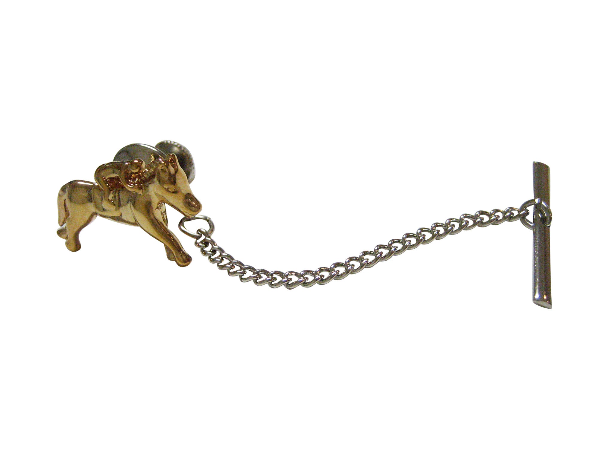 Gold Toned Horse Racing Jockey Tie Tack