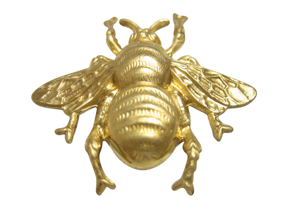 Gold Toned Large Bee Bug Insect Pendant Magnet
