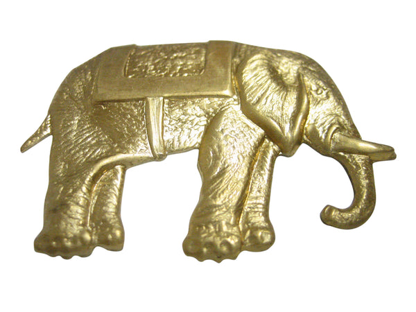 Gold Toned Large Elephant Pendant Magnet