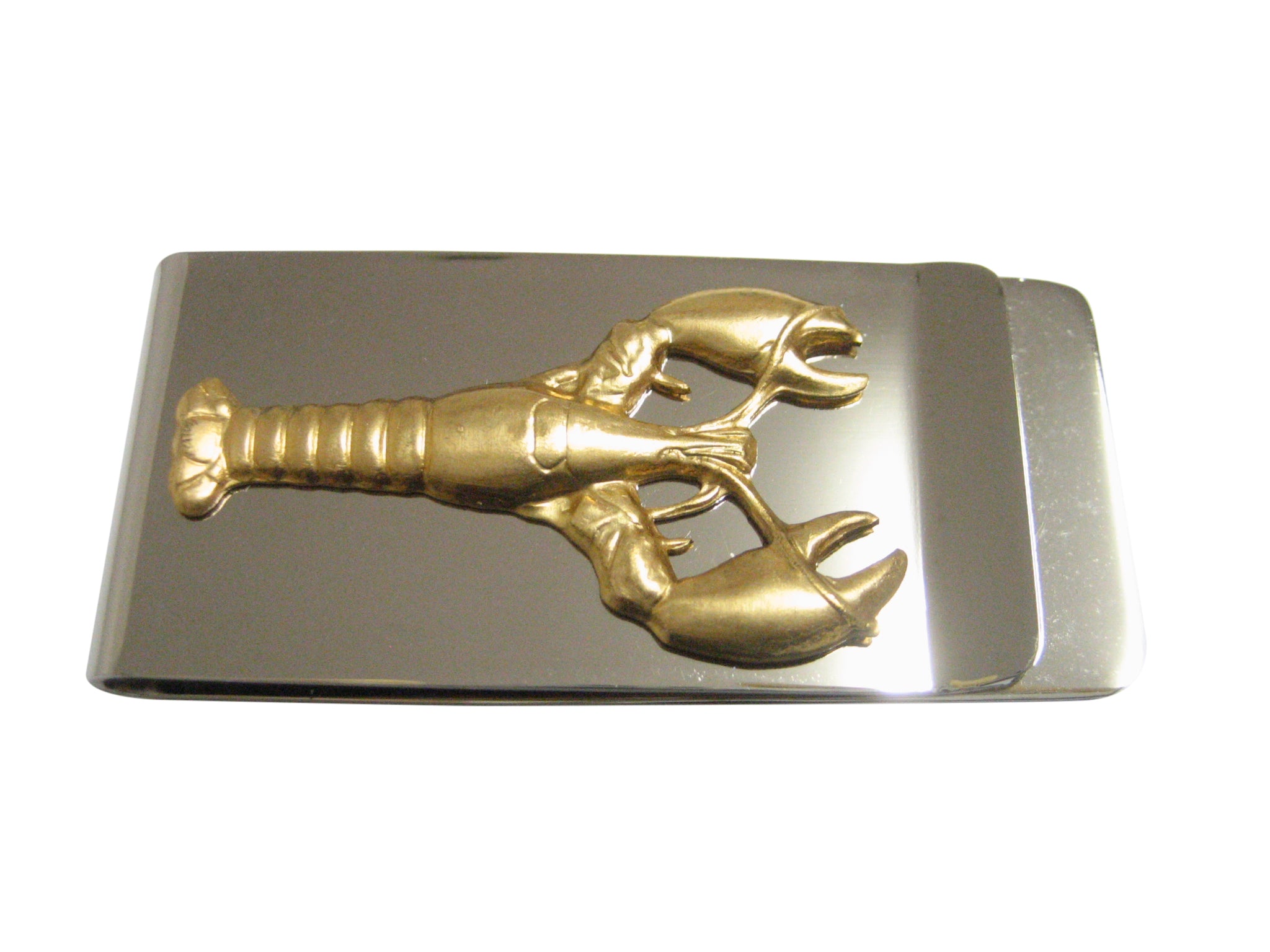 Gold Toned Lobster Pendant Money Clip