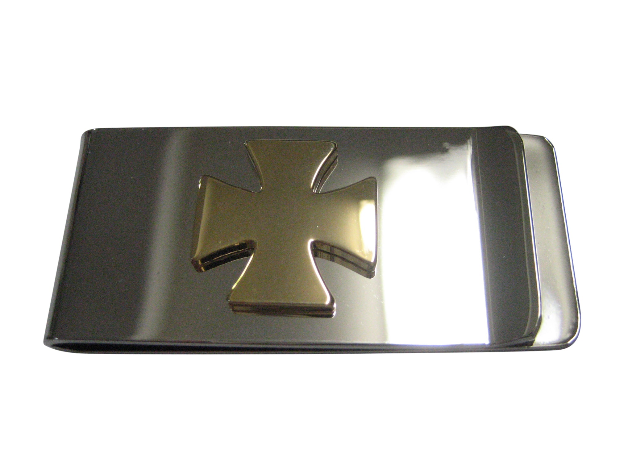 Gold Toned Maltese Cross Money Clip
