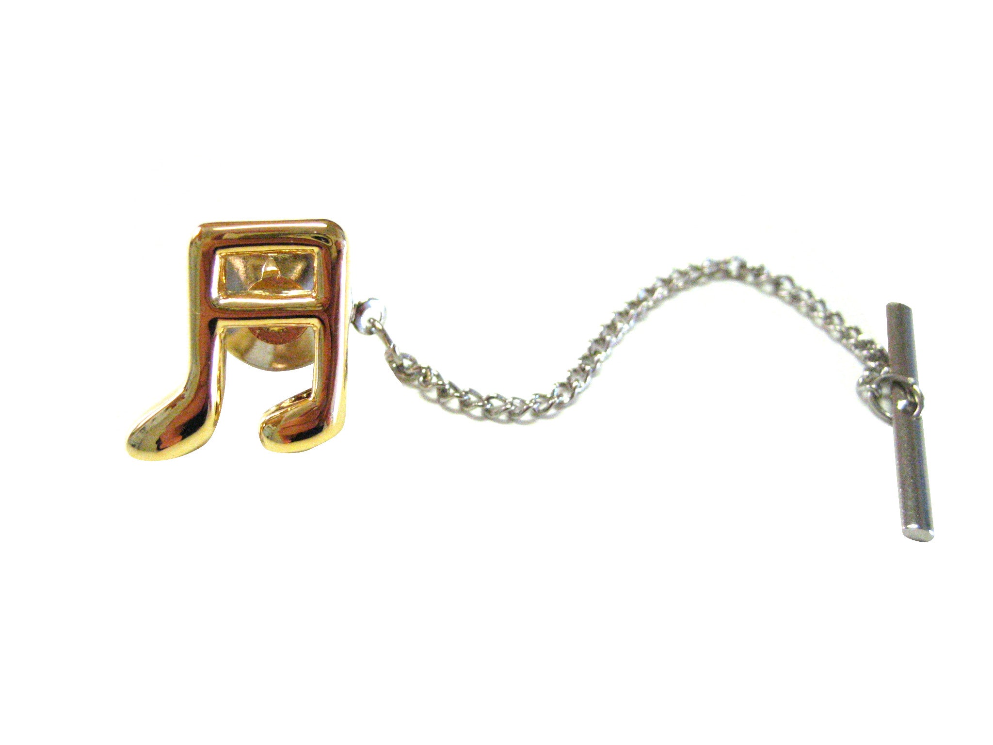 Gold Toned Musical Note Tie Tack