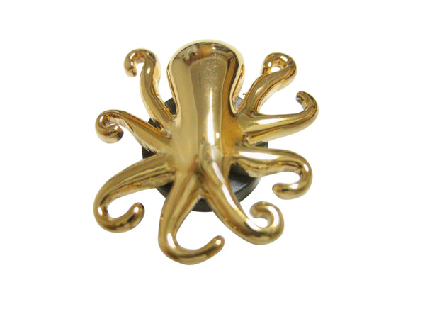 Gold Toned Octopus Magnet