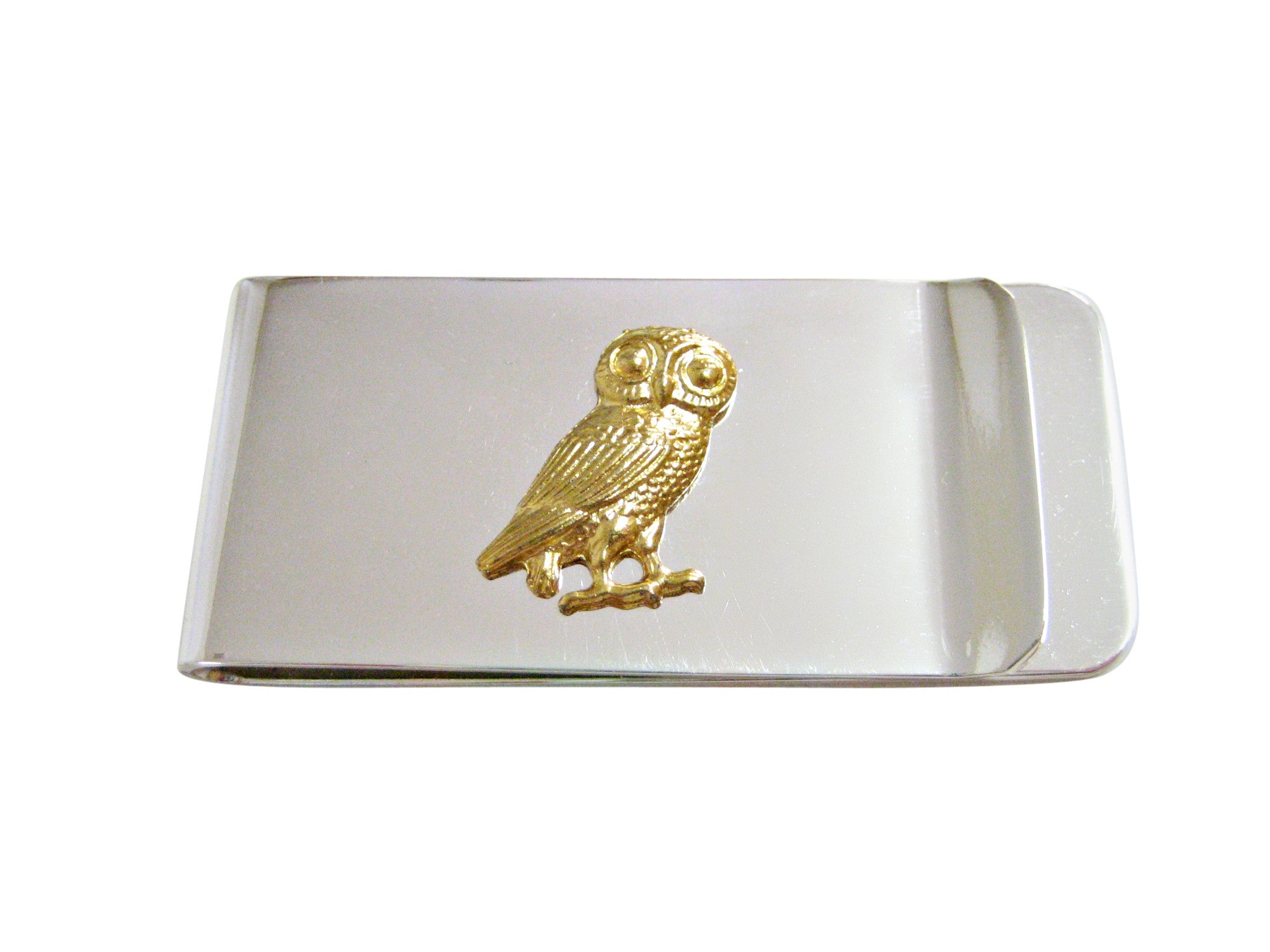 Gold Toned Owl Bird Money Clip