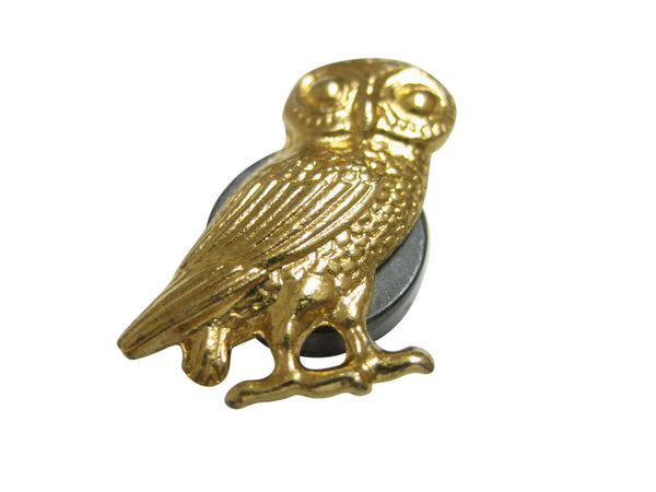 Gold Toned Owl of Athena Bird Pendant Magnet