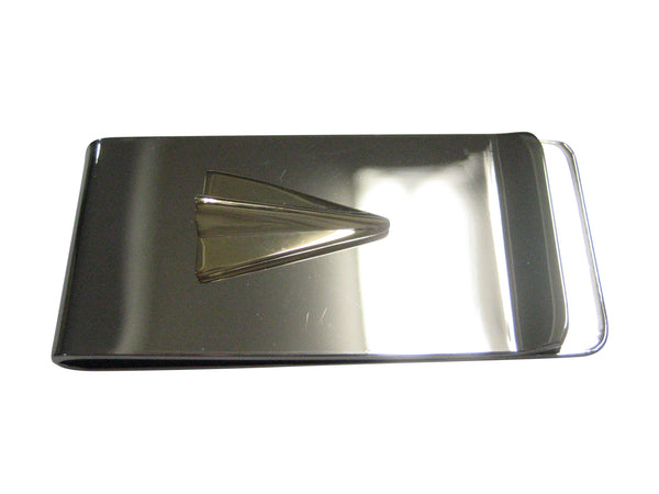 Gold Toned Paper Airplane Money Clip