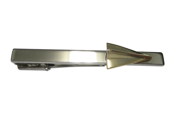 Gold Toned Paper Airplane Tie Clip