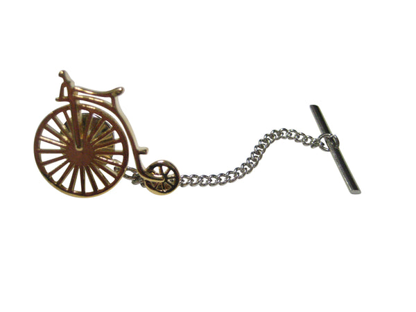 Gold Toned Penny Farthing Retro Bicycle Tie Tack