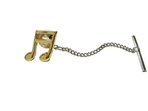 Gold Toned Quaver Musical Note Tie Tack
