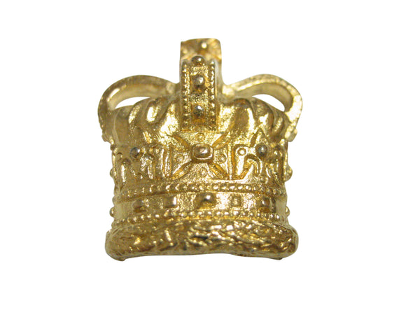 Gold Toned Royal Large Full Crown Magnet