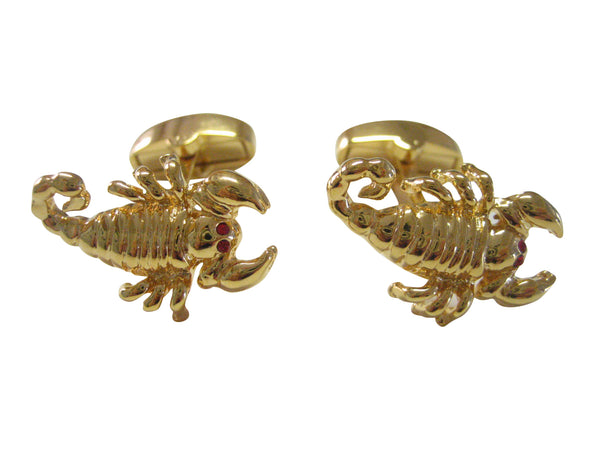 Gold Toned Scorpion Cufflinks