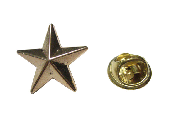 Gold Toned Star Lapel Pin